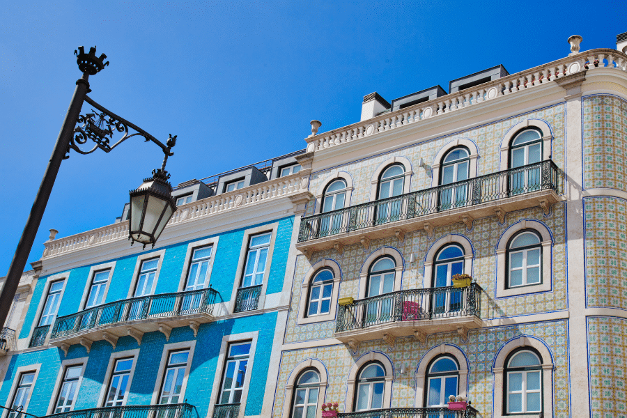 Historic buildings in Lisbon Portugal