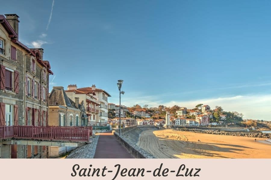 Beach town in France