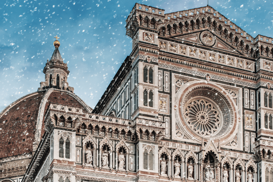 Florence Italy snow