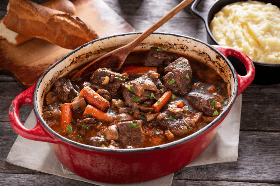 Boeuf Bourguignon famous French dish