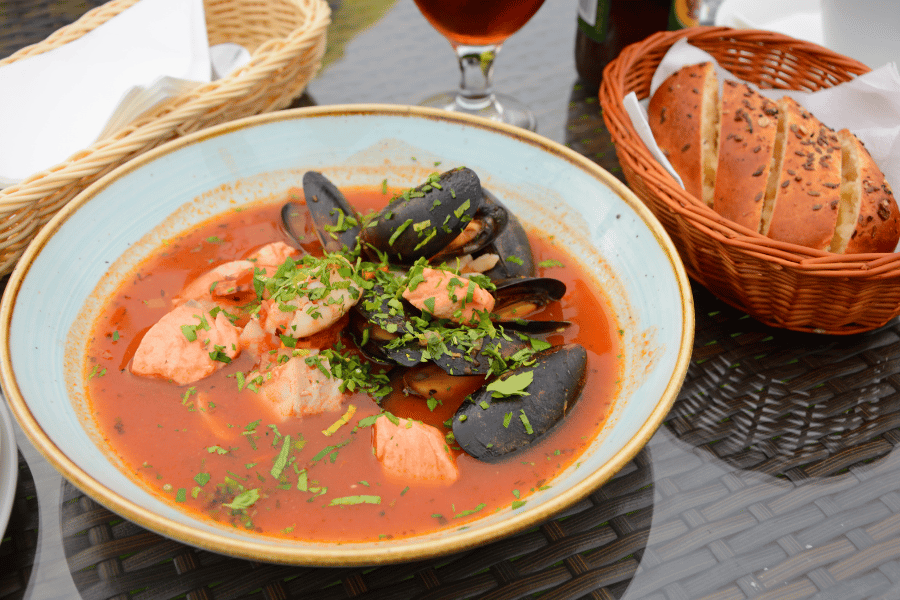 Bouillabaisse famous French dish