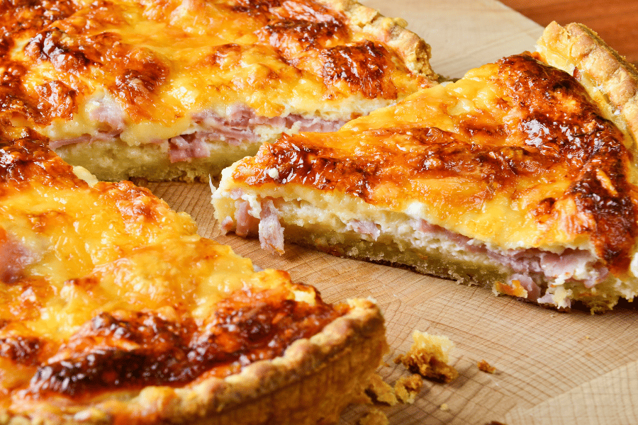 Quiche Lorraine famous French dish