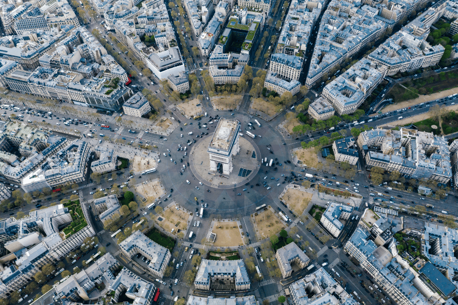 Roundabout Paris France