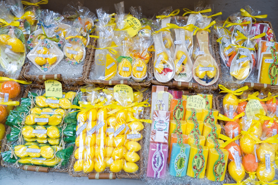 Sorrento Italy lemon gifts