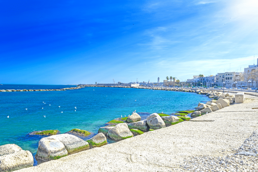 Bari Italy seaside promenade