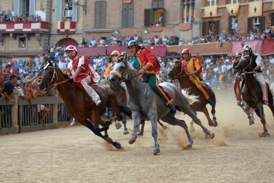 Palio horserace Siena Italy