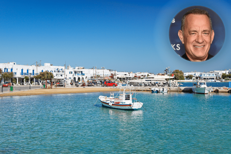 Tom Hanks Antiparos Greece