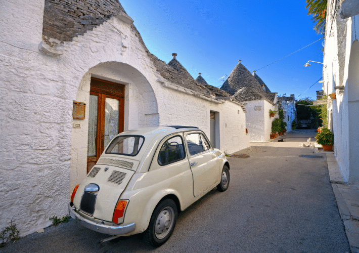Car in Alberobello Italy