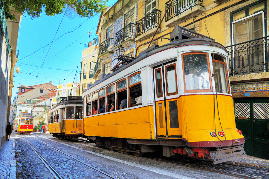 Alfama neighborhood Lisbon Portugal