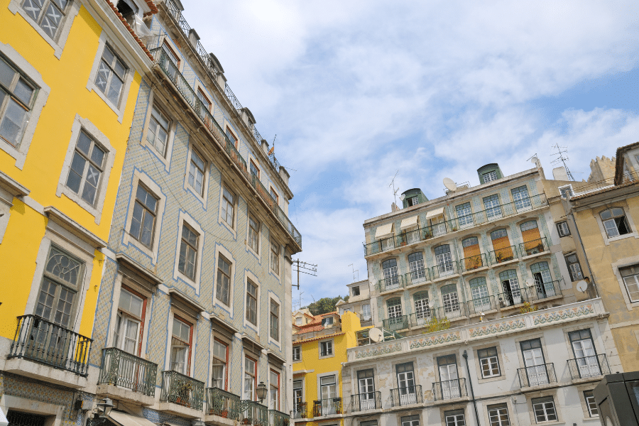 Lisbon neighborhood buildings