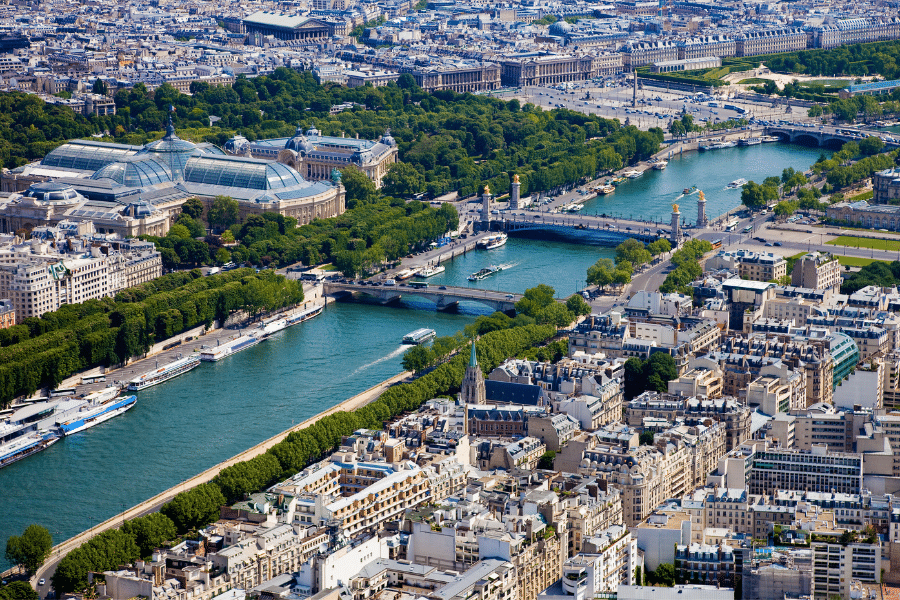 Paris France the Seine