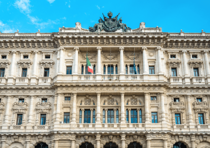 Government building in Rome Italy