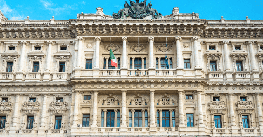 Government building in Rome Italy