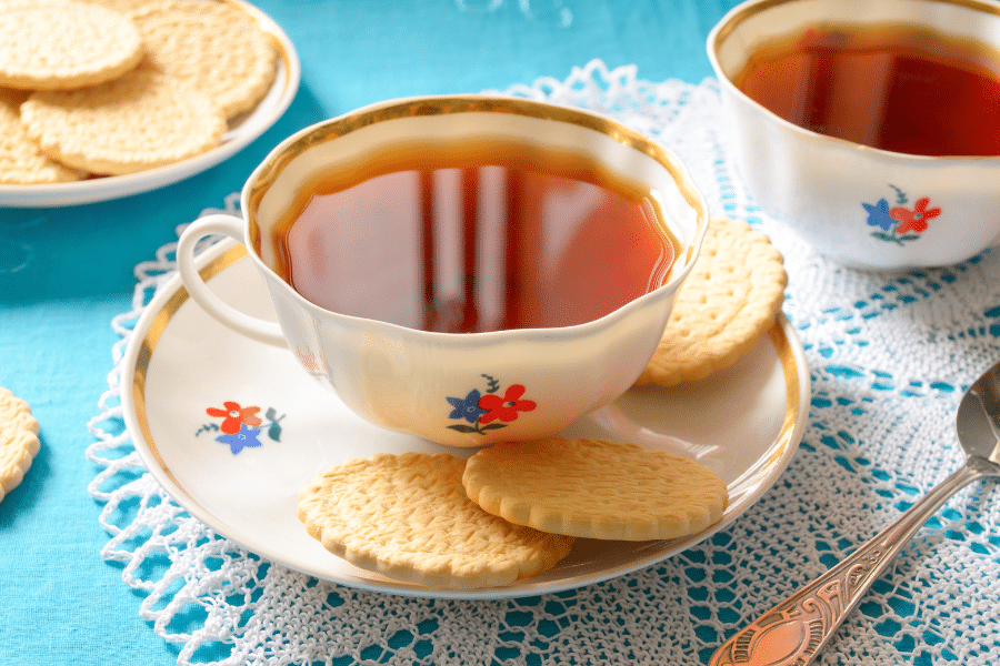 Biscuits and tea