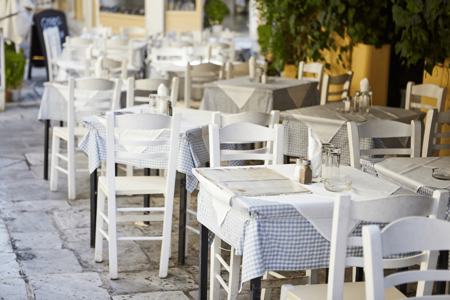 Santorini Greece taverna