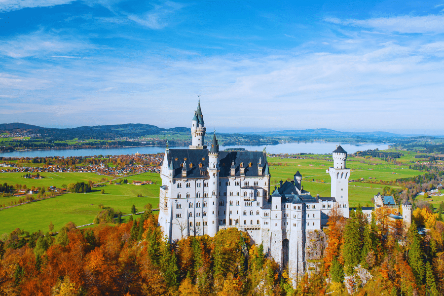 Neuschwanstein-Castle-Bavaria-Germany-fall-colors