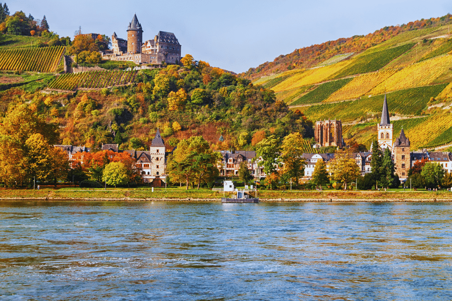 Village-Bacharach-Rhine-Valley-Germany-fall-colors